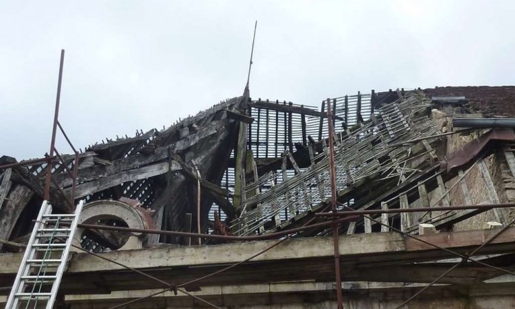 Expertise sur les dégâts suite à un effondrement à Poligny